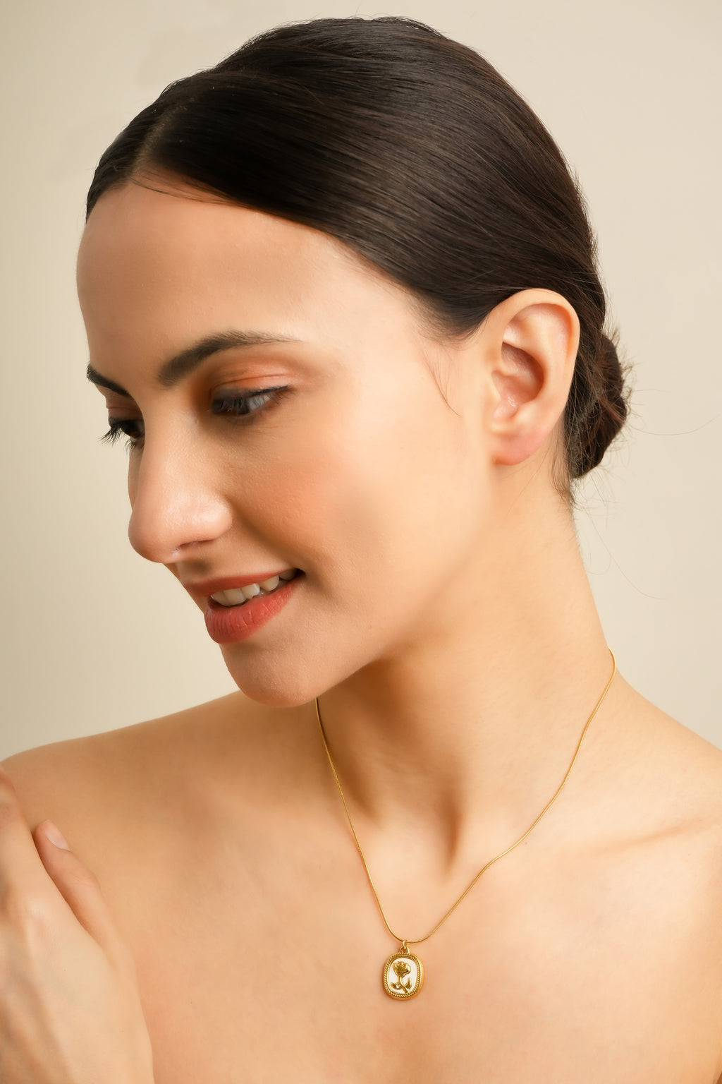 Golden Rose Elegance Pendant