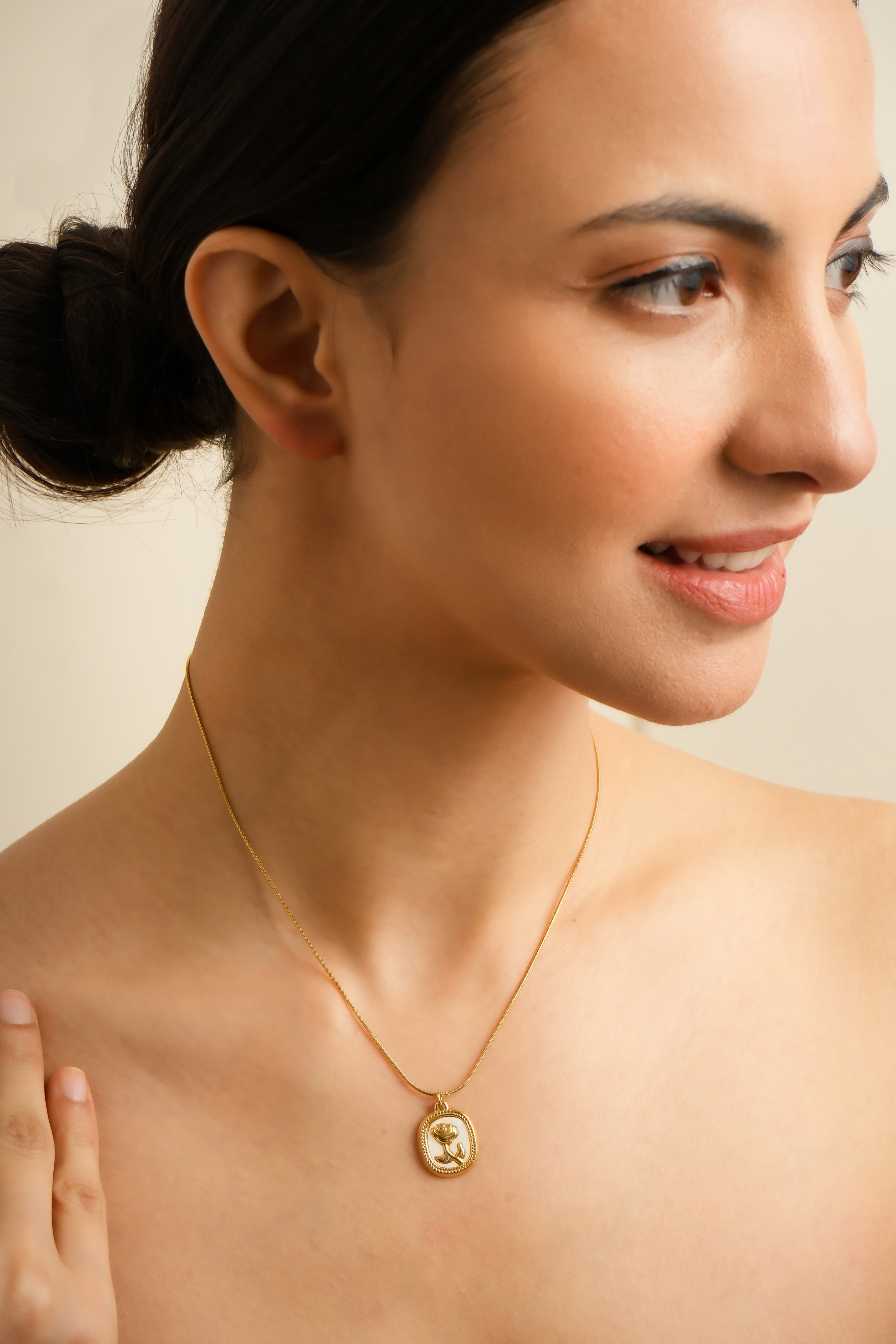 Golden Rose Elegance Pendant