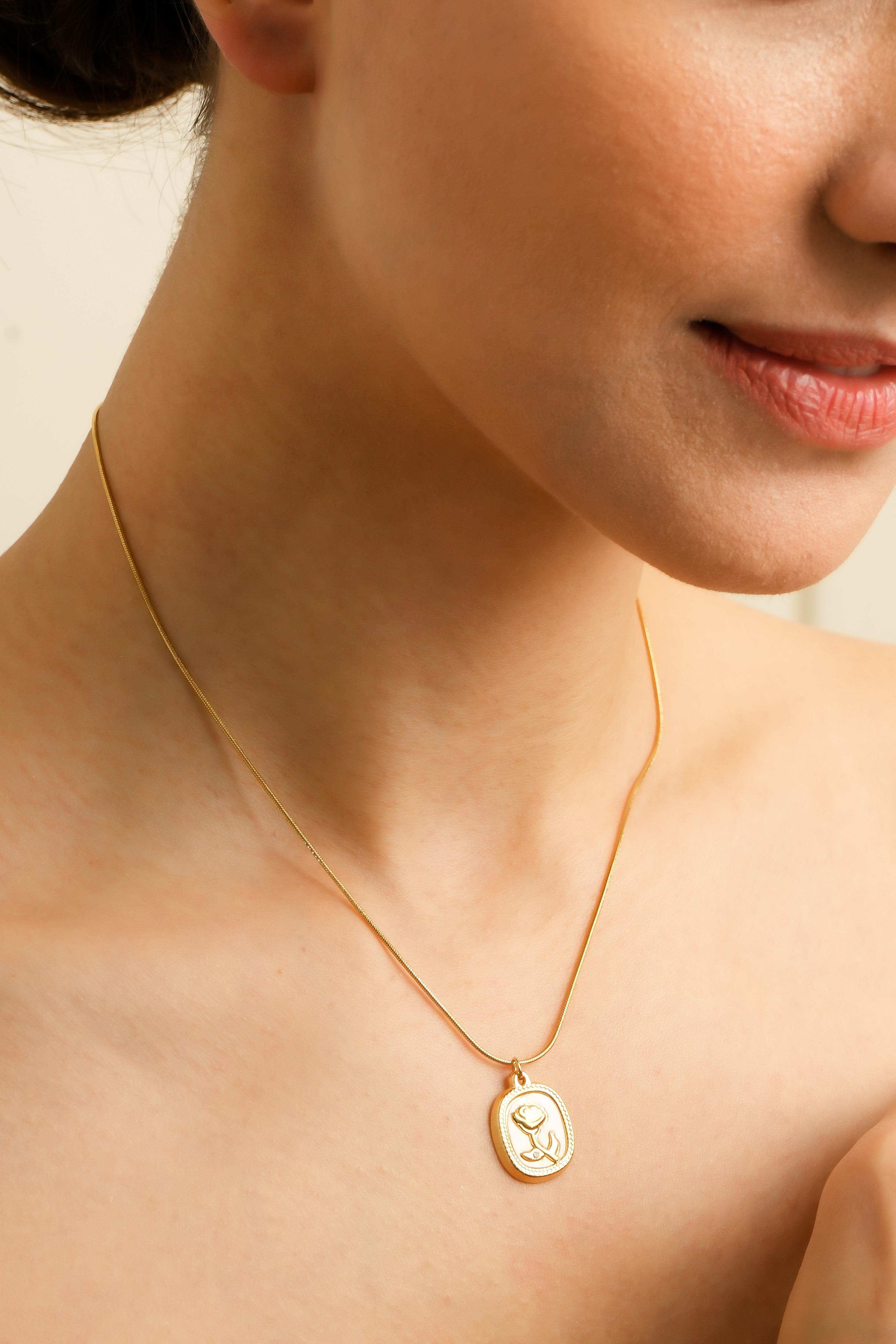 Golden Rose Elegance Pendant
