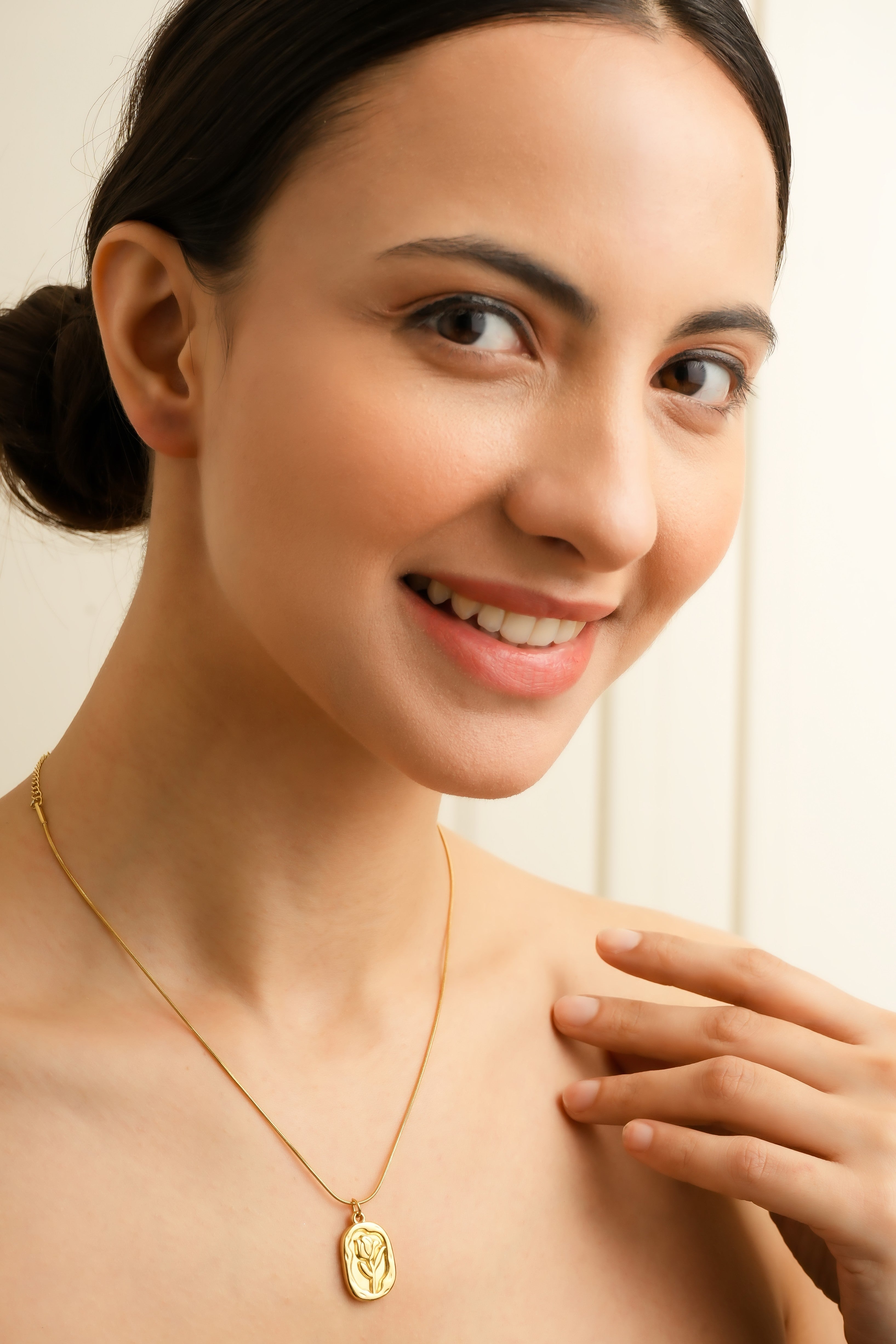 Golden Tulip Bloom Pendant