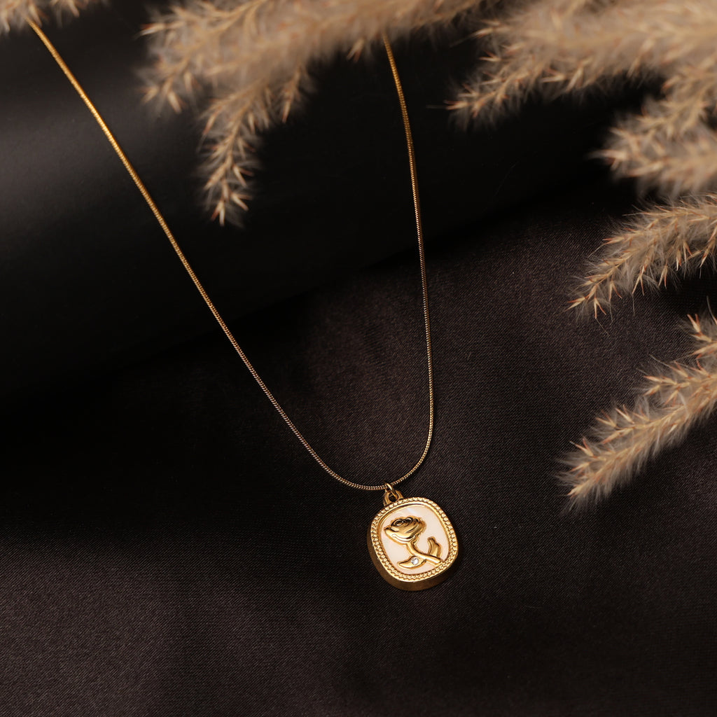 Golden Rose Elegance Pendant