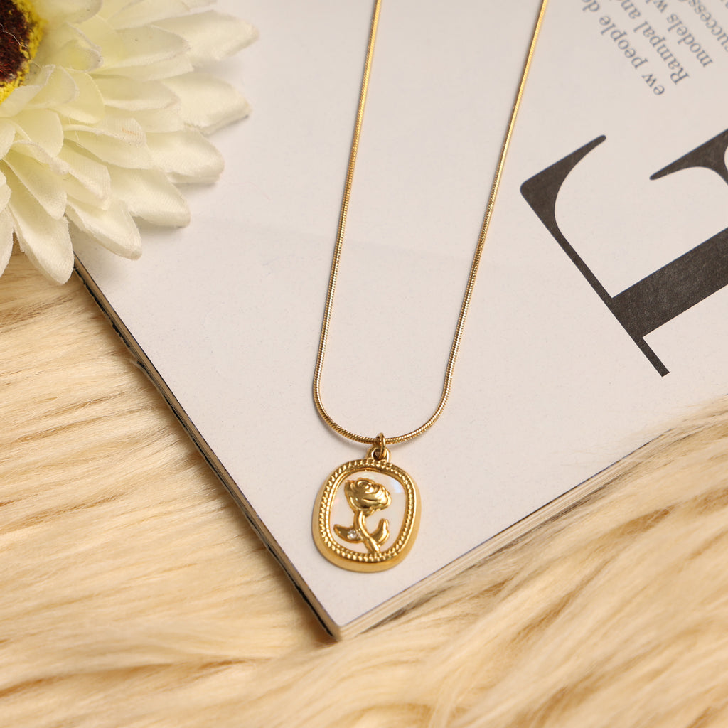 Golden Rose Elegance Pendant