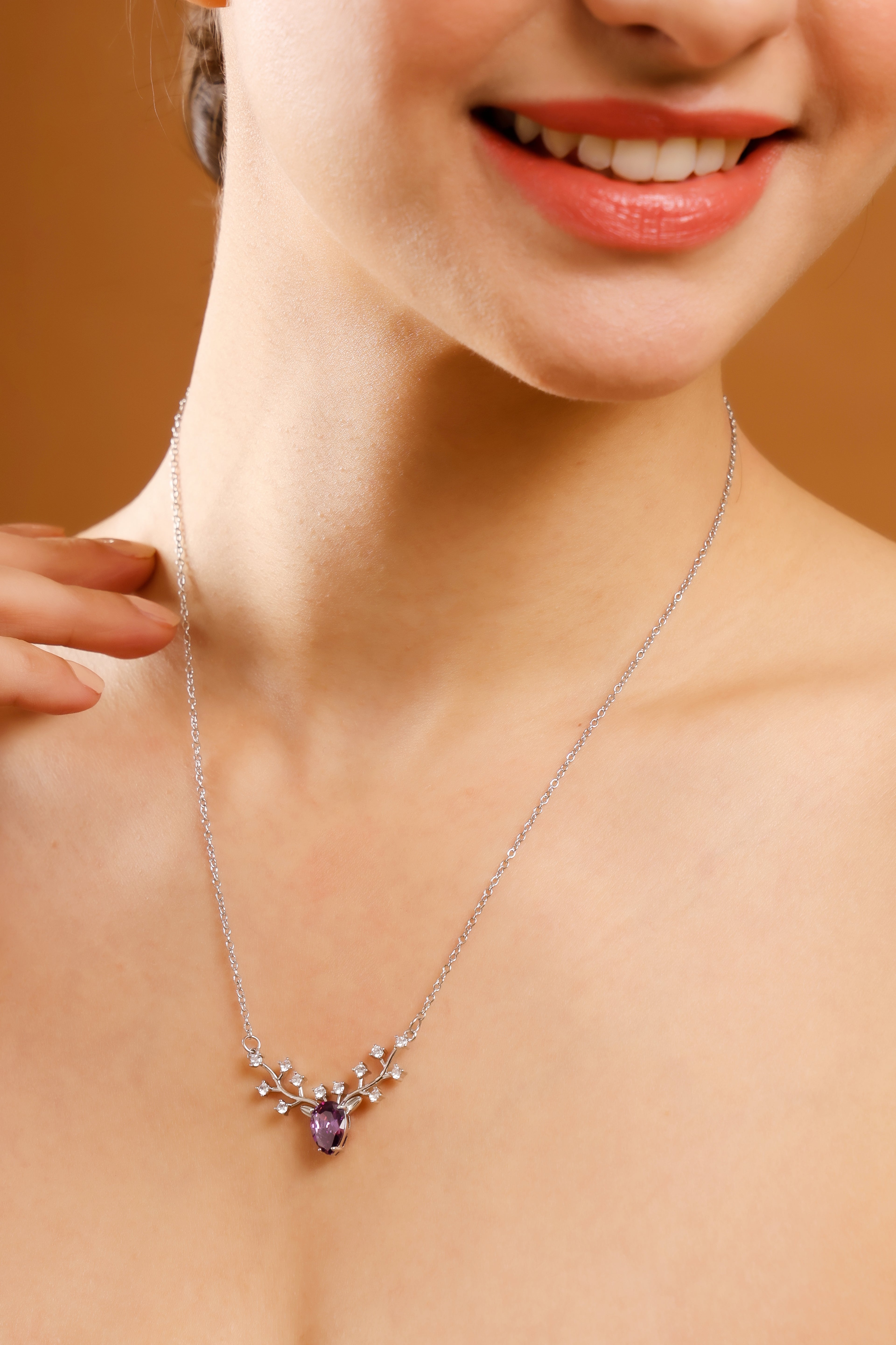 Forest Crown Pendant Necklace by Stree Noor