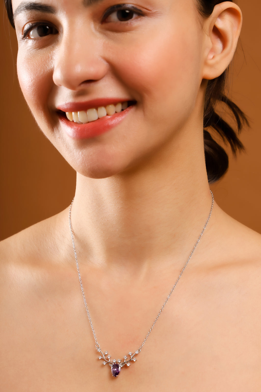 Forest Crown Pendant Necklace by Stree Noor