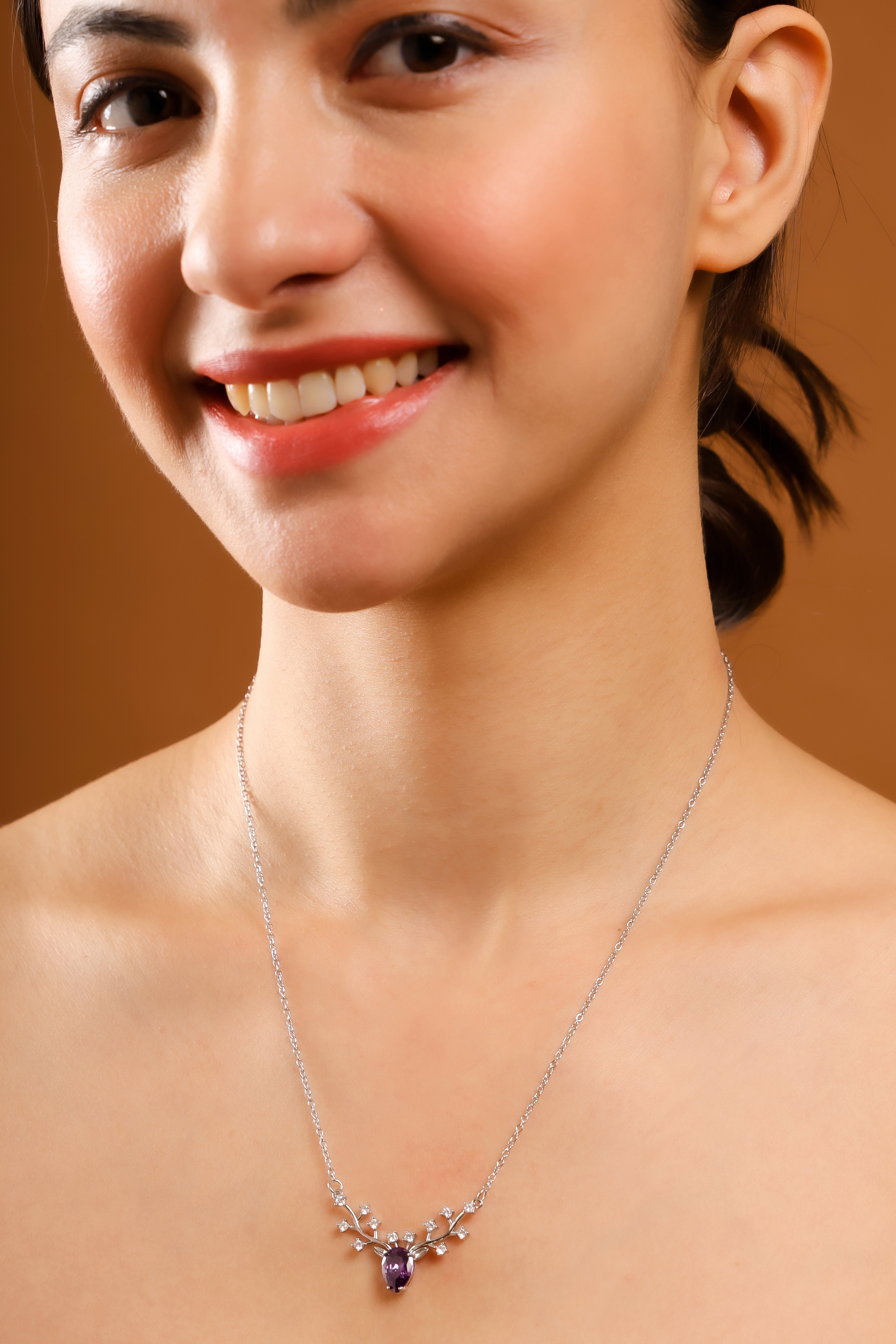 Forest Crown Pendant Necklace by Stree Noor